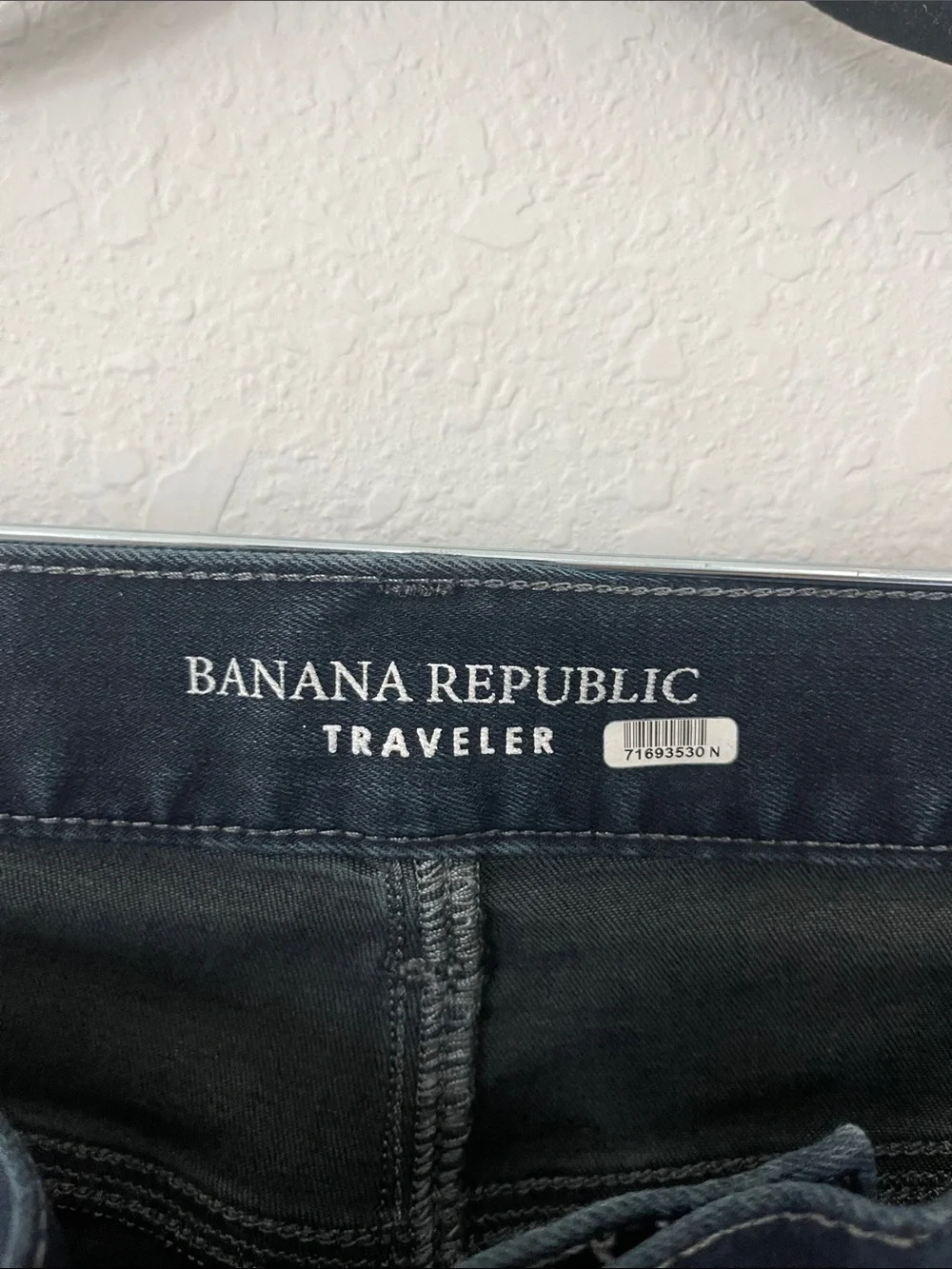 Banana Republic Traveler Jeans Mens 40x32 Slim Fit Dark Wash Stretch Denim
